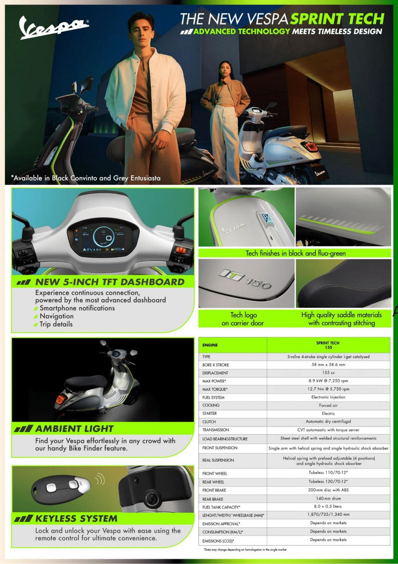 Load image into Gallery viewer, 2025 Vespa Sprint Tech 150