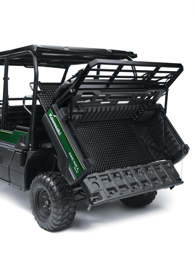 Load image into Gallery viewer, Green utility vehicle with a bed cover on a white background