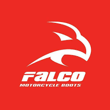 Falco logo with a sleek, Italian-inspired design, representing premium protective motorcycle boots and footwear.d European craftsmanship on every single journey.