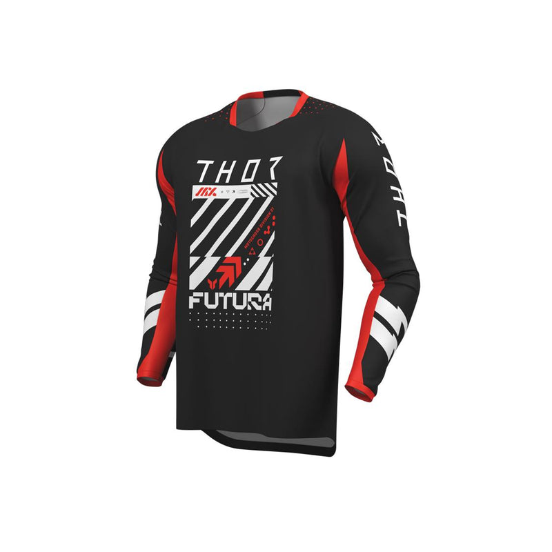 Load image into Gallery viewer, THOR YOUTH JERSEY LAUNCHMODE FUTURA BLACK/RED
