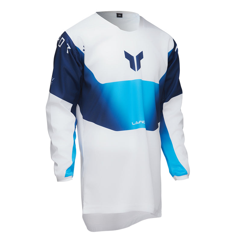 Load image into Gallery viewer, THOR JERSEY LAUNCH YOUTH STORM WHITE

