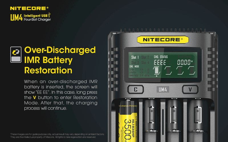 Load image into Gallery viewer, NITECORE INTELLIGENT BATTERY CHARGER USB FOUR SLOT CHARGER
