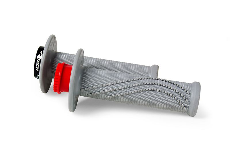 Load image into Gallery viewer, HANDLEBAR GRIPS RTECH R20 LOCK ON GREY BETA 125RR 200RR 250RR 300RR 350RR 390RR 430RR 450RR 480RR
