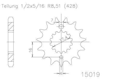 SPROCKET FRONT MOTO MASTER STEEL 14T YAMAHA YZ85 02-ON