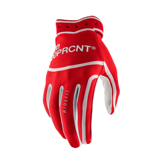 100% [10046-00015] Ridefit Gloves Red