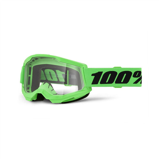 100% Strata 2 Goggle Neon Green