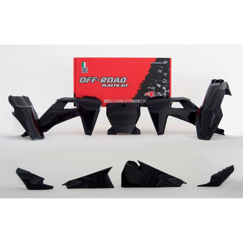 Load image into Gallery viewer, PLASTICS KIT RTECH 6 PIECE BLACK HUSQVARNA FC FX TC TX
