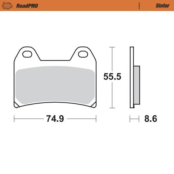 Load image into Gallery viewer, BRAKE PADS MOTO MASTER FRONT SINTERED FOR MULTIPLE MAKES

