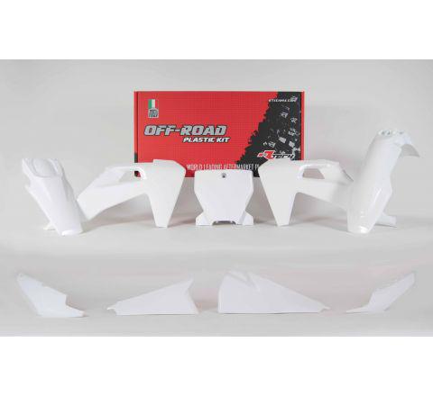 Load image into Gallery viewer, PLASTICS KIT RTECH 6 PIECE WHITE HUSQVARNA FC FX TC TX
