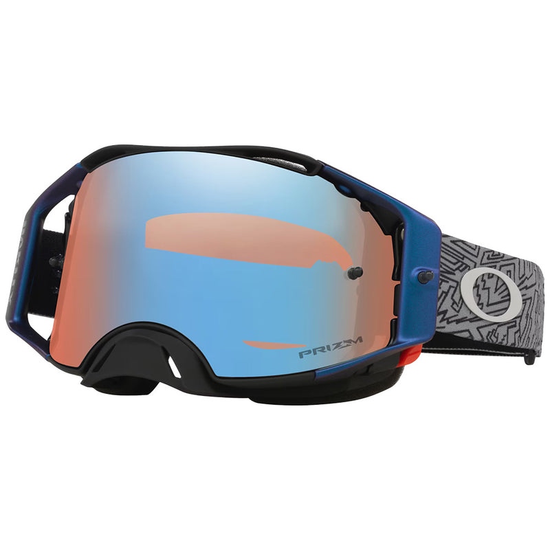 Load image into Gallery viewer, Airbrake MX Goggle Grey Strike / Prizm Sapphire Iridium Lens
