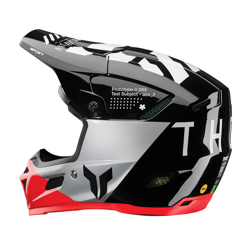 Load image into Gallery viewer, THOR HELMET REFLEX STRIKE BLACK/RED
