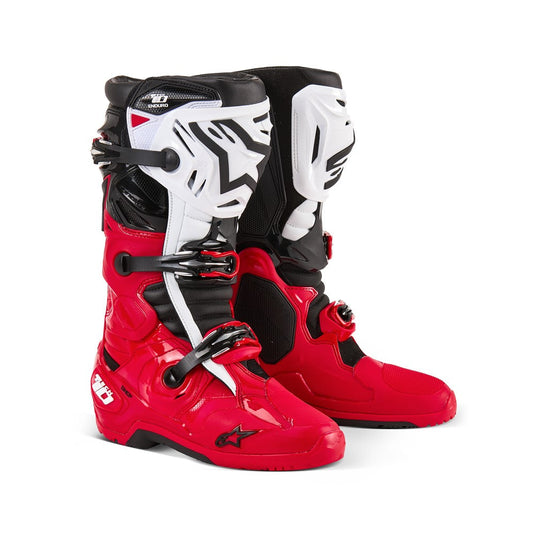 Alpinestars Tech-10 Enduro Boots Bright Red/Black/White