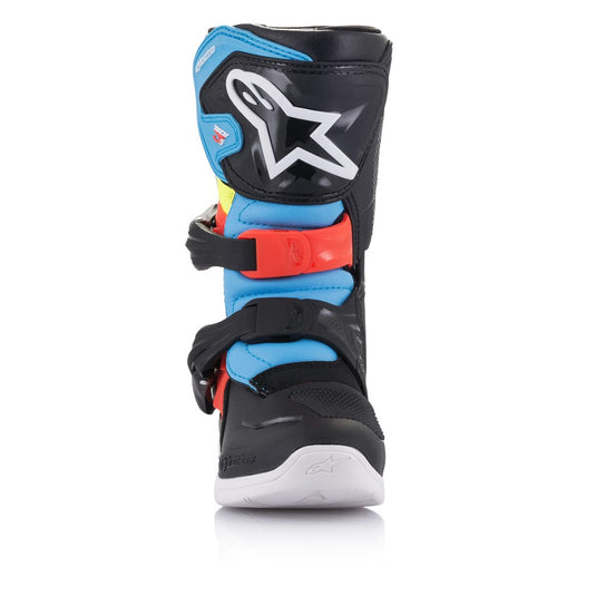 Alpinestars Tech-3S Kids MX Boots Black/Yellow Fluoro/Red Fluoro