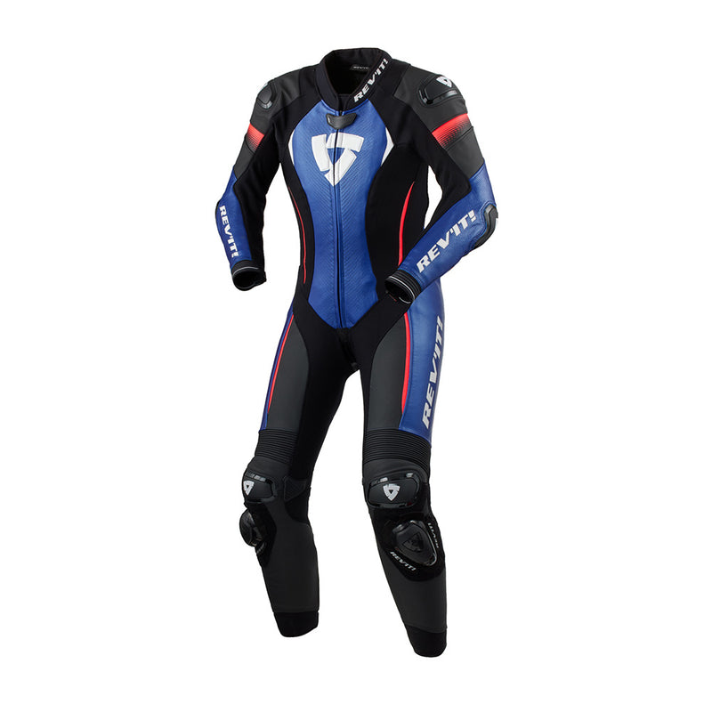 Load image into Gallery viewer, Xena 4 Ladies 1 pc Suit Black-Blue REV'IT!
