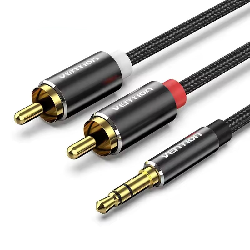 Load image into Gallery viewer, VENTION 2X RCA MALE TO 3.5MM TRS CABLE 3M FOR SKAA AKIKO/RUSH
