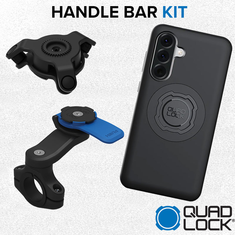 Load image into Gallery viewer, Samsung Galaxy A56 Handlebar Mount Kit Quad Lock
