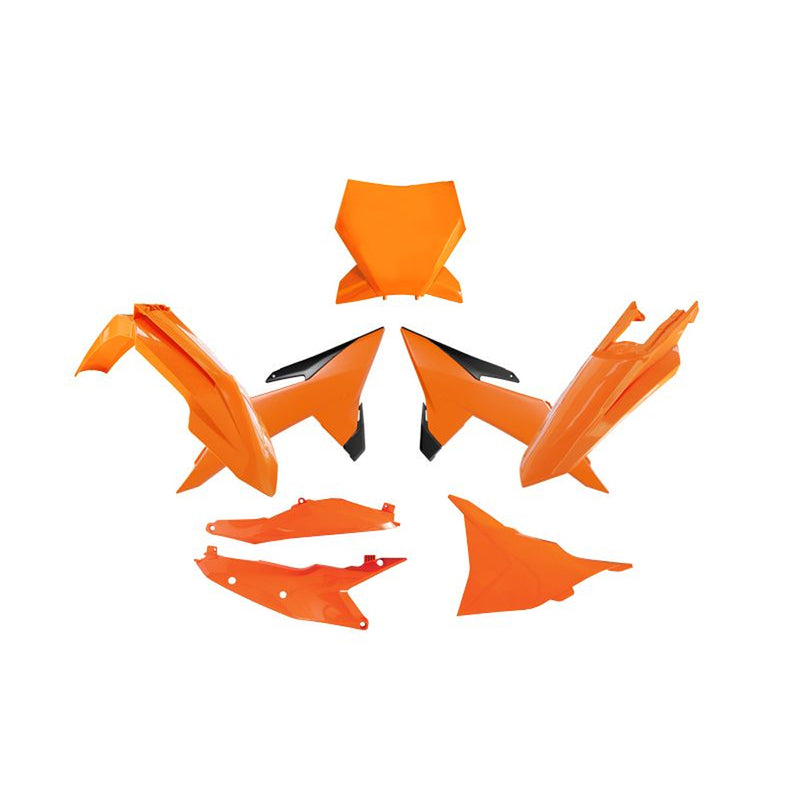 Load image into Gallery viewer, PLASTICS KIT RTECH 6 PIECE ORANGE BLACK KTM SX SXF
