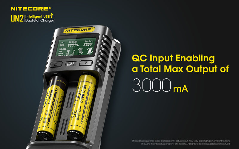 Load image into Gallery viewer, NITECORE INTELLIGENT BATTERY CHARGER USB DUAL SLOT
