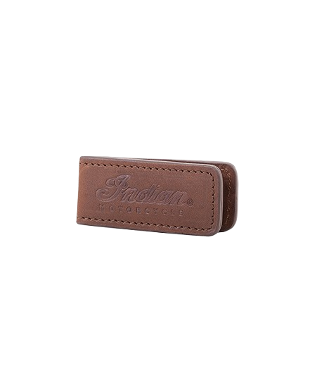Indian Leather Money Clip