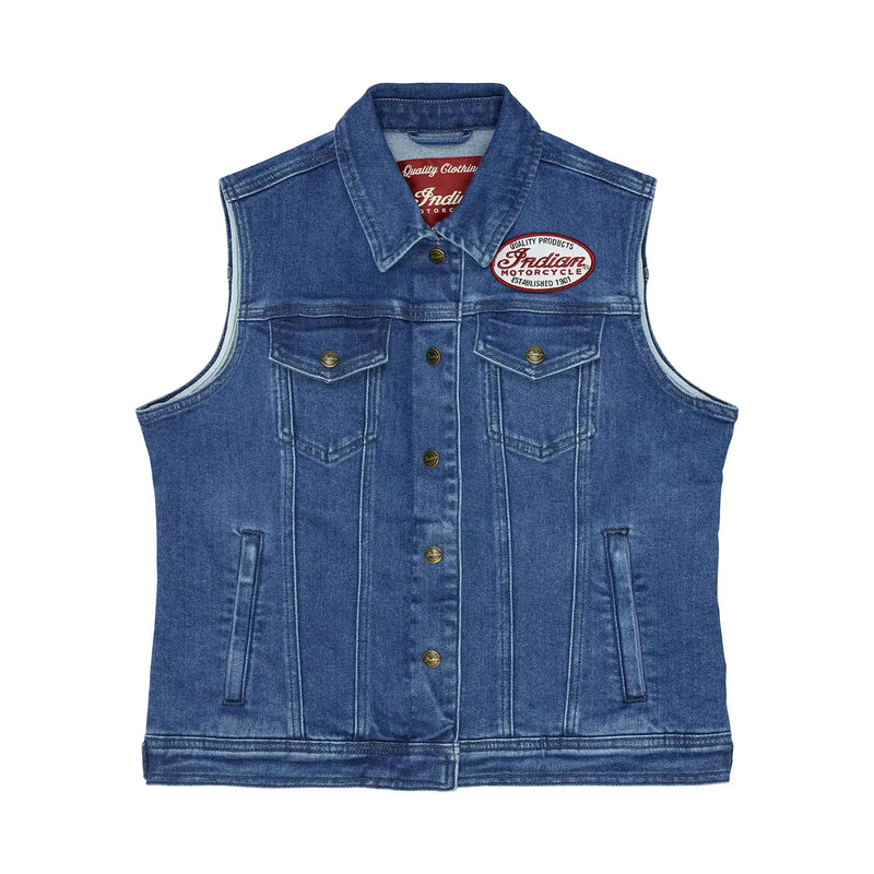Load image into Gallery viewer, Indian Women's Portland Denim Vest
