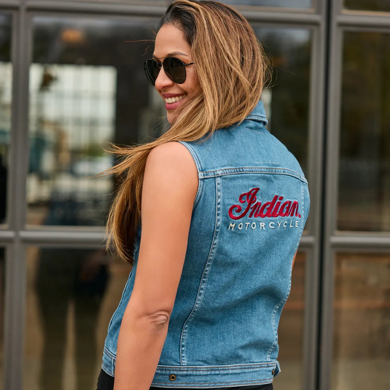 Load image into Gallery viewer, Indian Women's Portland Denim Vest
