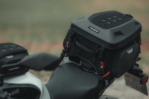 Load image into Gallery viewer, SW MOTECH TAIL BAG PRO SERIES REARBAG BLACK 22-34 LITRE 1680D BALLISTIC NYLON
