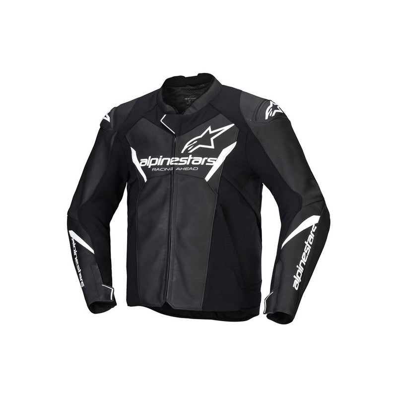 Load image into Gallery viewer, Alpinestars Faster v3 Leather Jacket Black/White
