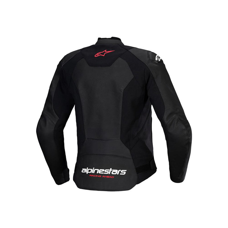 Load image into Gallery viewer, Alpinestars Stella Faster v3 Leather Jacket Black/White/Fluoro Coral
