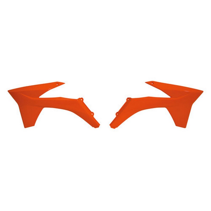 Load image into Gallery viewer, RADIATOR SHROUDS RTECH ORANGE KTM EXC SX EXCF SXF
