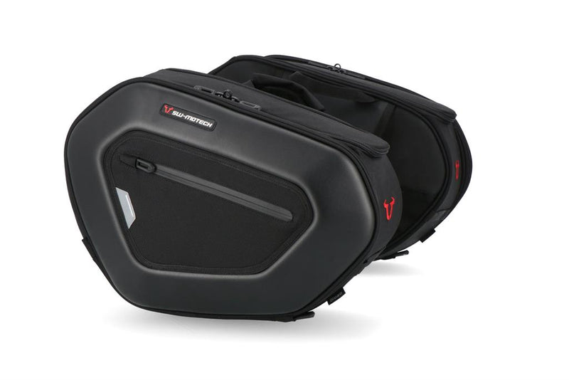 Load image into Gallery viewer, SW MOTECH PRO BLAZE SADDLEBAGS PRO1680D BALLISTIC NYLON BLACK IN PAIRS
