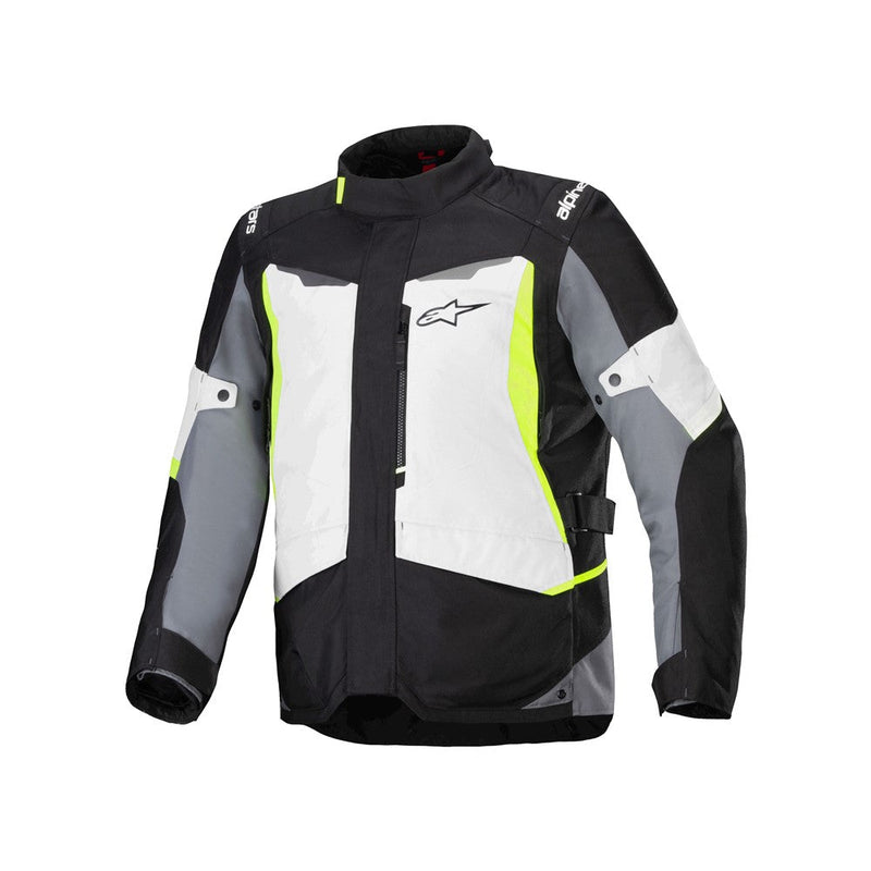 Load image into Gallery viewer, Alpinestars ST-1 Waterproof Jacket Ice Gray/Black/Yellow Fluoro
