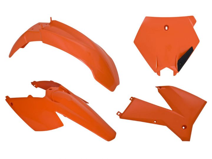 Load image into Gallery viewer, PLASTICS KIT RTECH 4 PIECE ORANGE KTM EXC SX EXC-F SX-F
