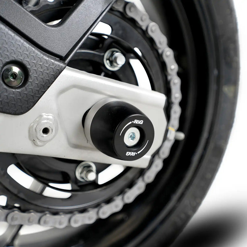 Load image into Gallery viewer, Swingarm Protectors APEX for the Aprilia RS457 24- R&amp;G
