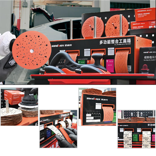 SANDWOX ALL IN ONE SOLUTION BOX FOR SANDING DISCS AND ROLLS