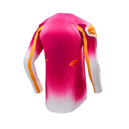Alpinestars Supertech Mig Jersey Limited Edition Pink Fluoro/White