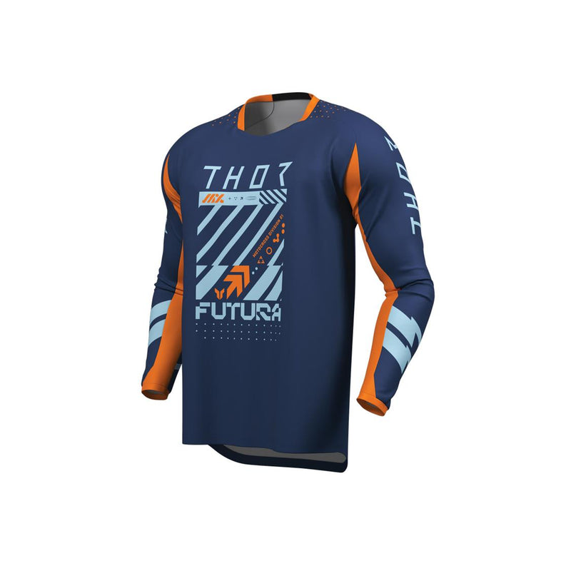 Load image into Gallery viewer, THOR MX YOUTH LAUNCHMODE FUTURA NAVY/ORANGE
