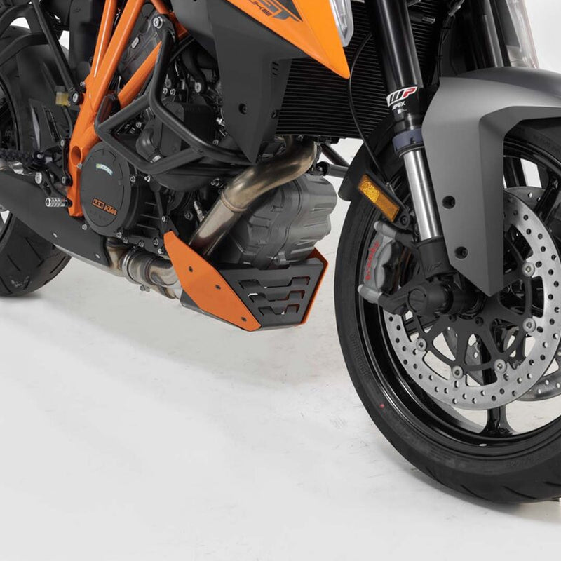Load image into Gallery viewer, FRONT SPOILER SW MOTECH ORANGE BLACK KTM 1290 SUPERDUKE 13-20
