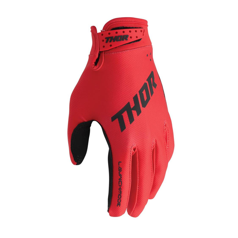 Load image into Gallery viewer, THOR GLOVE YOUTH LAUNCHMODE SPLIT RED
