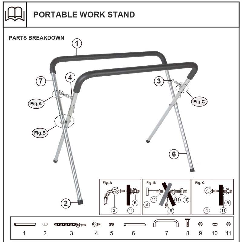 Load image into Gallery viewer, EDS AUTO PORTABLE WORK STAND SPARE EYE HOOK
