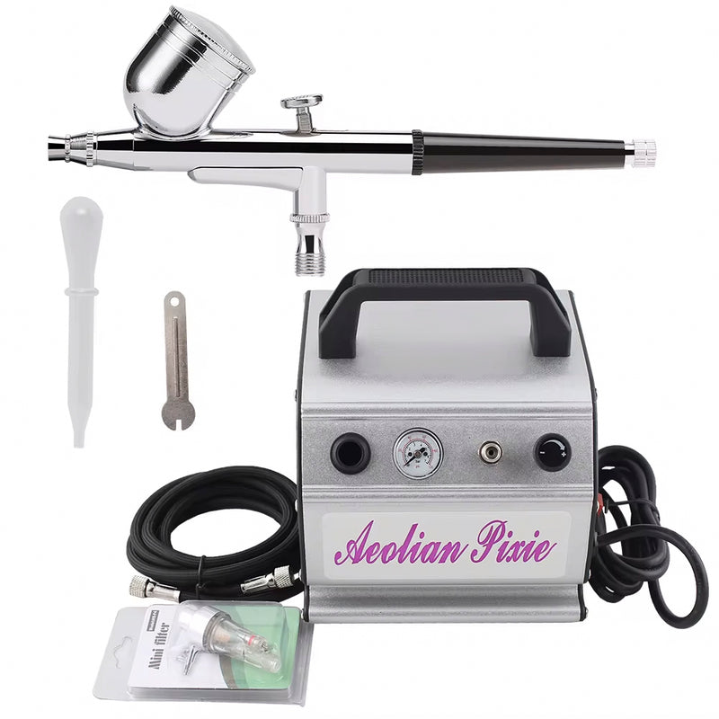 Load image into Gallery viewer, FORMULA GRAVITY AIRBRUSH KIT WITH 1/6HP COMPRESSOR
