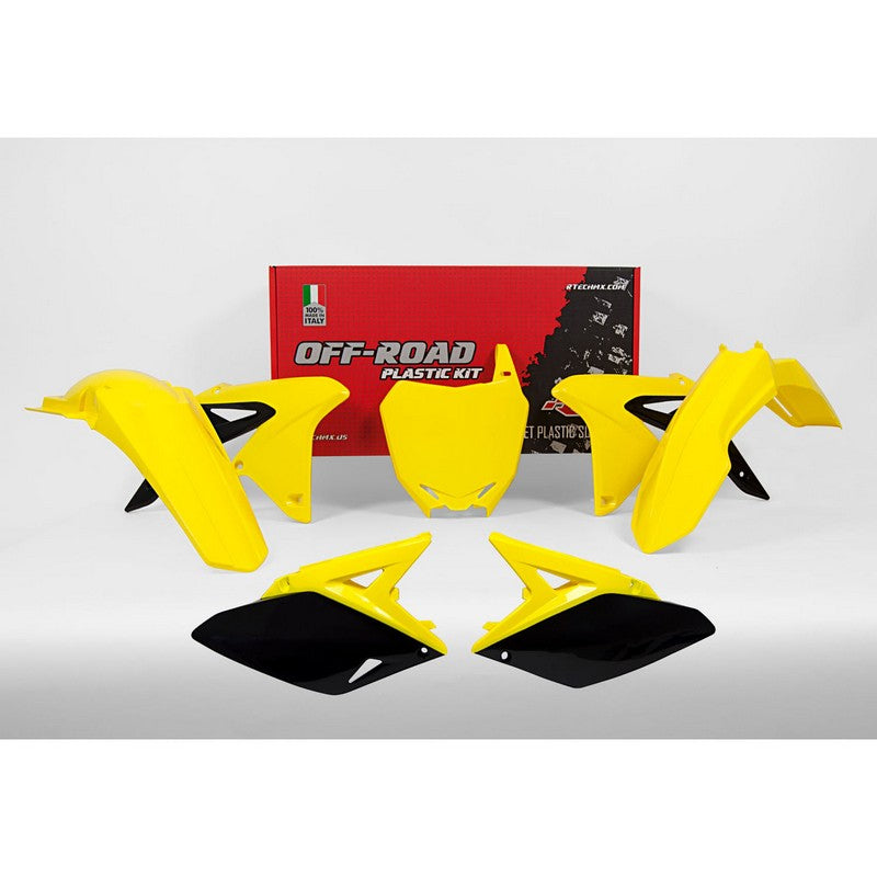 Load image into Gallery viewer, PLASTICS KIT RTECH 5 PIECE OEM COLOURS SUZUKI RMZ250 10-18
