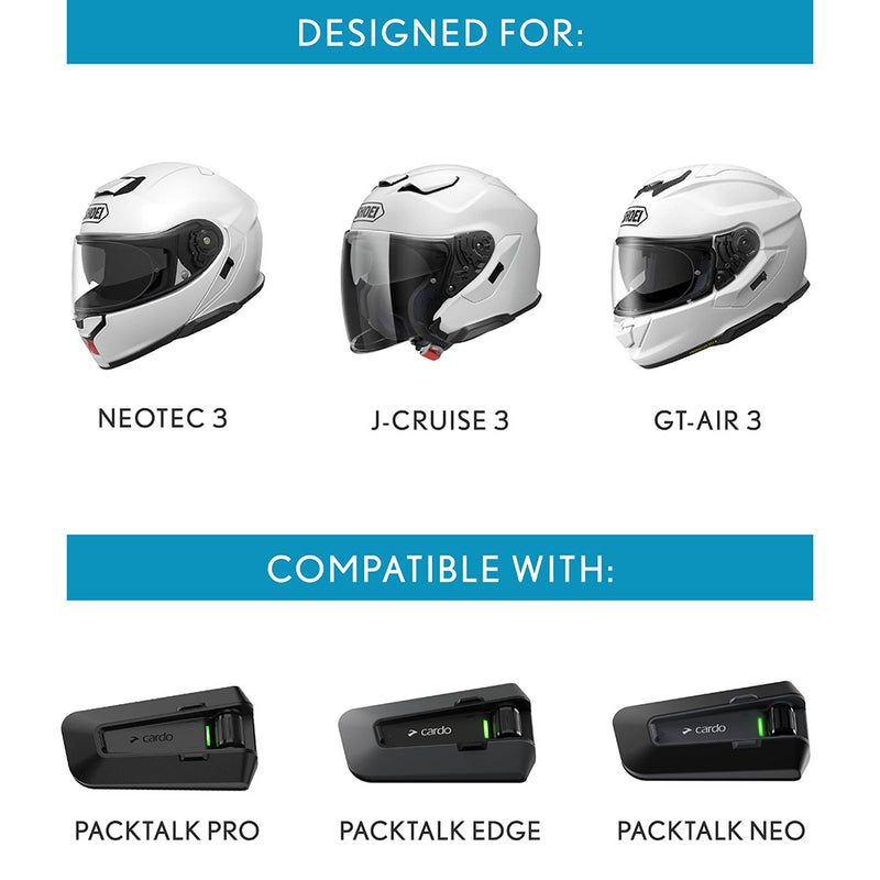 Load image into Gallery viewer, Cardo Adapter for Shoei Gen 3 Helmets: Neotec 3, GT-Air 3, J-Cruise 3
