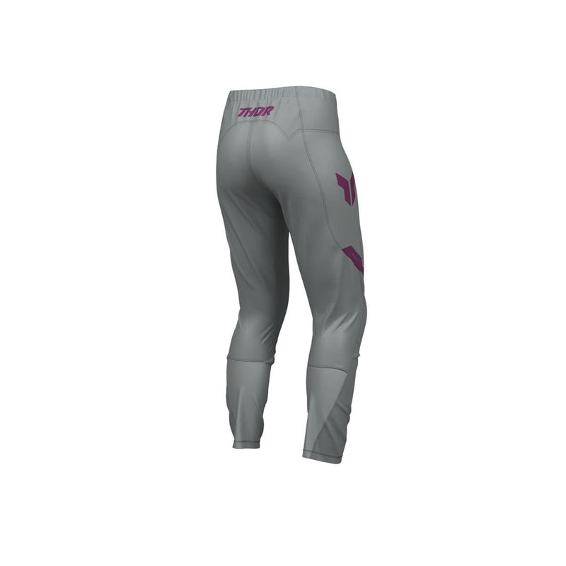 Load image into Gallery viewer, THOR MX PANT WOMENS RIDEMODE MENACE PUR/GRAY
