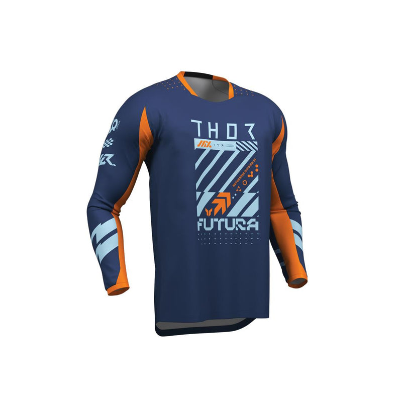 Load image into Gallery viewer, THOR MX YOUTH LAUNCHMODE FUTURA NAVY/ORANGE
