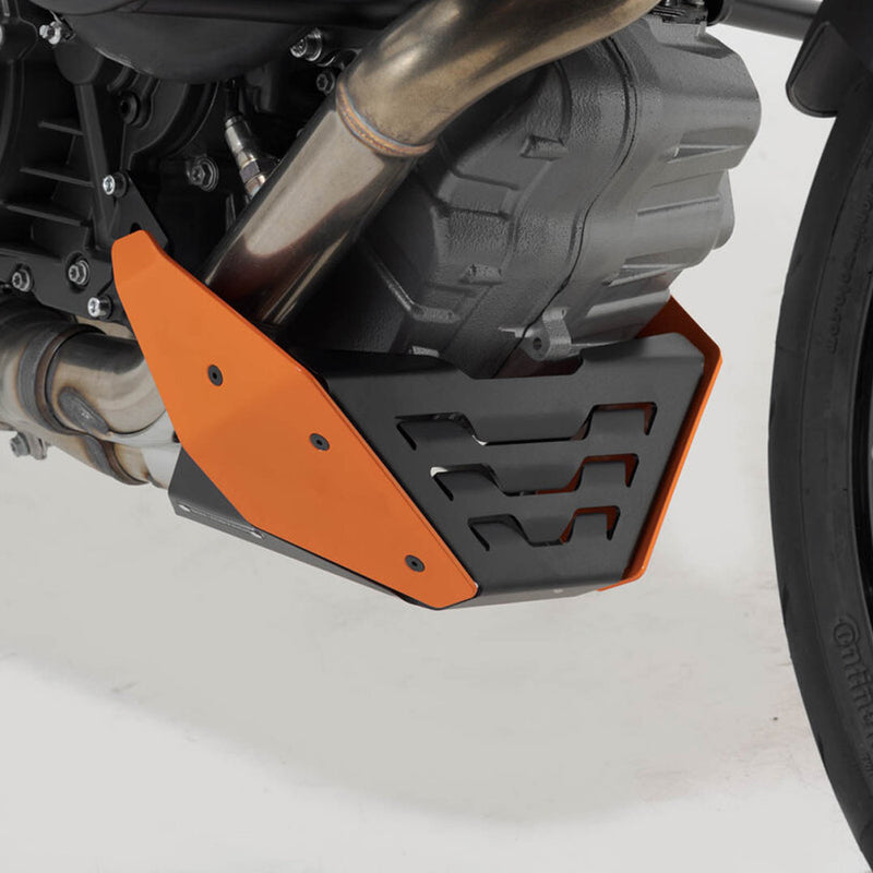 Load image into Gallery viewer, FRONT SPOILER SW MOTECH ORANGE BLACK KTM 1290 SUPERDUKE 13-20
