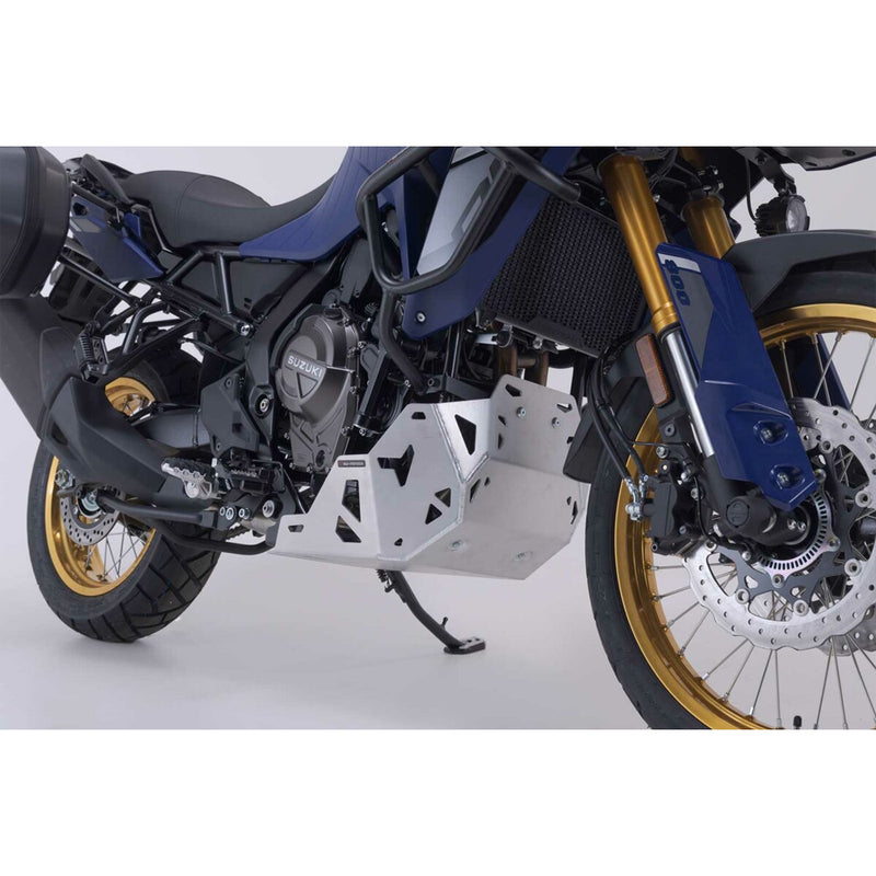Load image into Gallery viewer, BASH PLATE SW MOTECH SILVER SUZUKI V STROM 800 22-ON
