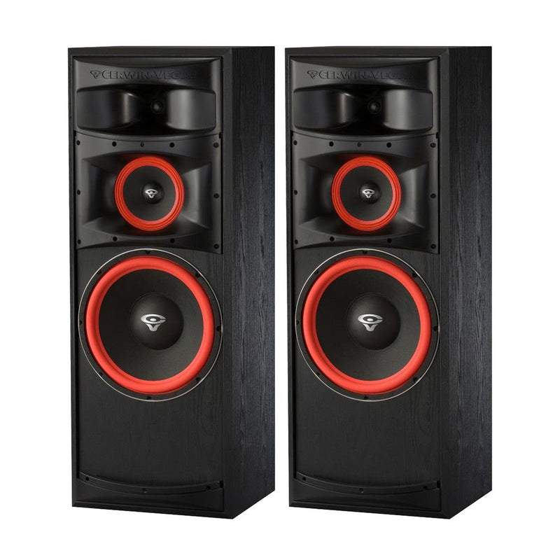 Load image into Gallery viewer, CERWIN VEGA XLS SERIES HOME AUDIO 12" 3-WAY FULL RANGE FLOOR SPEAKERS 300W MAX PAIR
