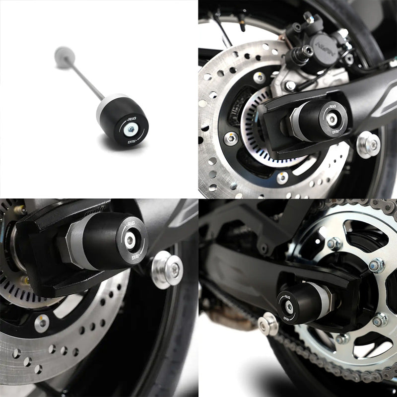 Load image into Gallery viewer, Swingarm Protectors APEX for Yamaha YZF-R9 25- / MT-09 (SP) 21- / Tracer 9 (GT) 21- Black R&amp;G
