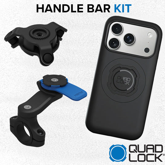 Quad Lock Motorcycle Handlebar Kit - iPhones