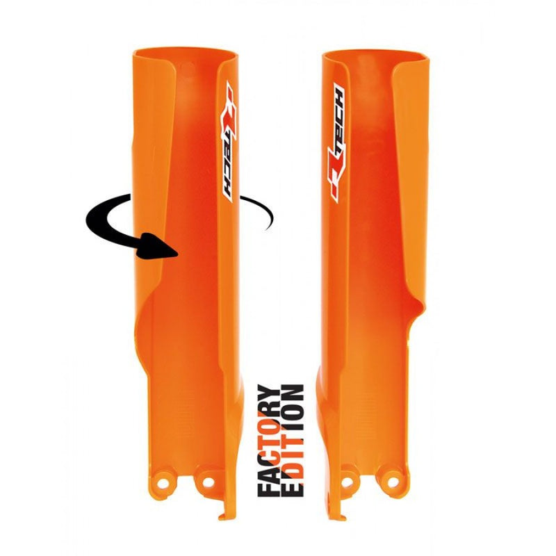 Load image into Gallery viewer, FORK PROTECTORS RTECH ORANGE KTM EXC SX SX-F XC XC-F XC-W XCF-W
